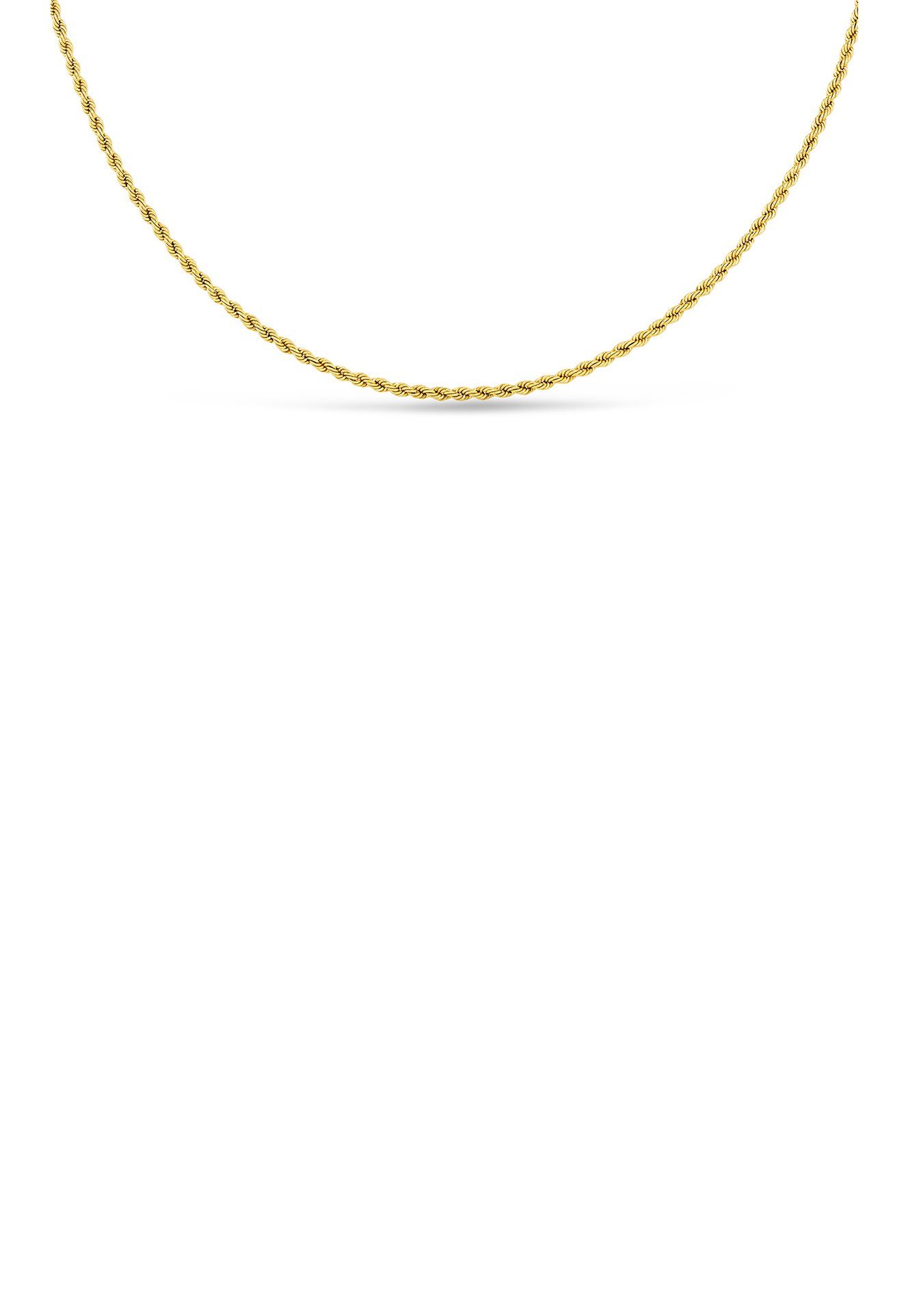 Firetti Collierkettchen Schmuck Geschenk Gold 333 Halsschmuck Halskette Goldkette Kordelkette, zu Kleid, Shirt, Jeans, Sneaker! Anlass Geburtstag Weihnachten