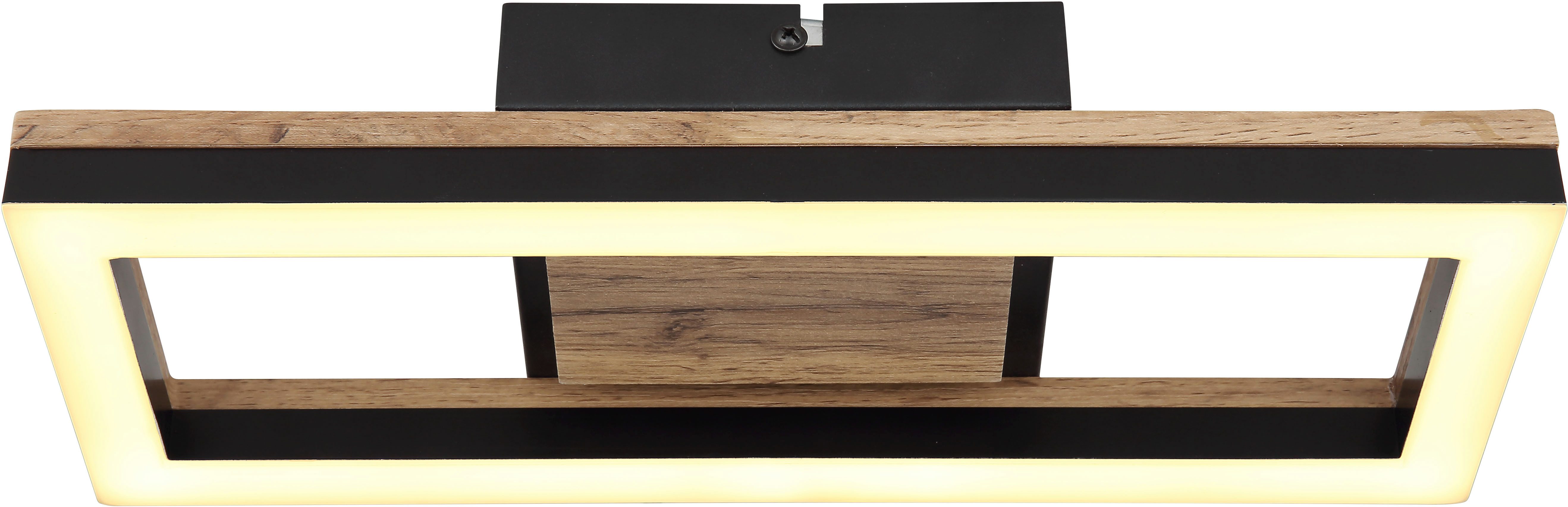 GLOBO LIGHTING LED Deckenleuchte BEATRIX, LED fest integriert, Warmweiß, Deckenlampe/Wohnzimmer/Schlafzimmer/modern/Holz
