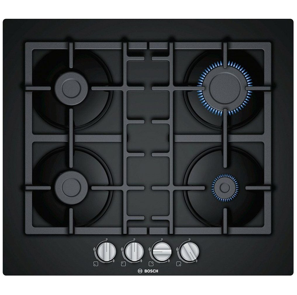 BOSCH Backofen-Set Gasherd Herdset Autark BOSCH Elektro Backofen + GAS Glas Kochfeld