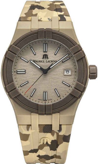 MAURICE LACROIX Quarzuhr AIKON #TIDE CAMO, Armbanduhr, Damenuhr, Herrenuhr, Swiss Made, auf 1000 Stück limitiert