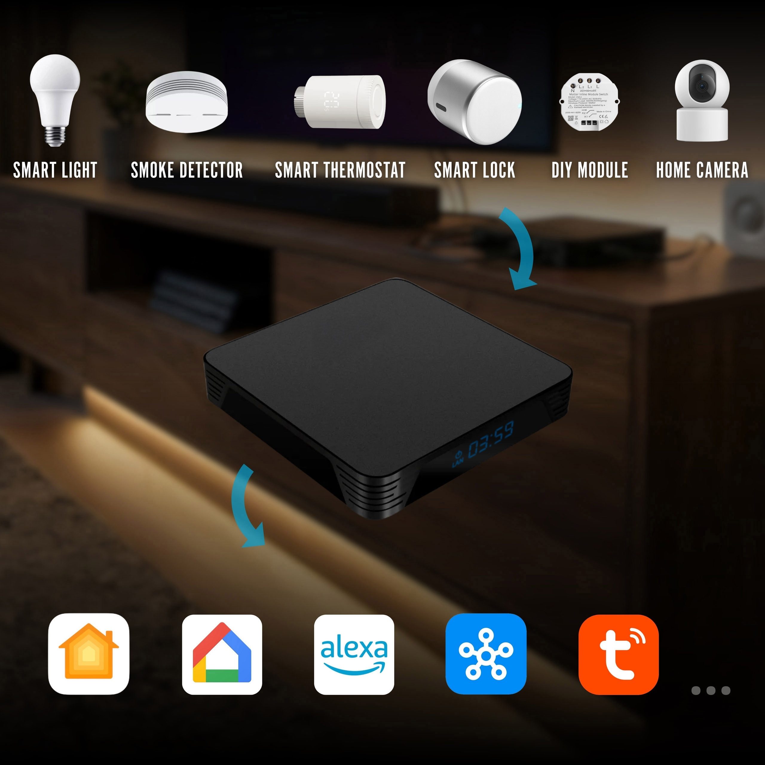 Sarcia.eu Home Assistant Box 4G Plus – Smart Hub 32GB, USB 3.0, Zigbee2MQTT/ZHA Smart-Home-Fernbedienung