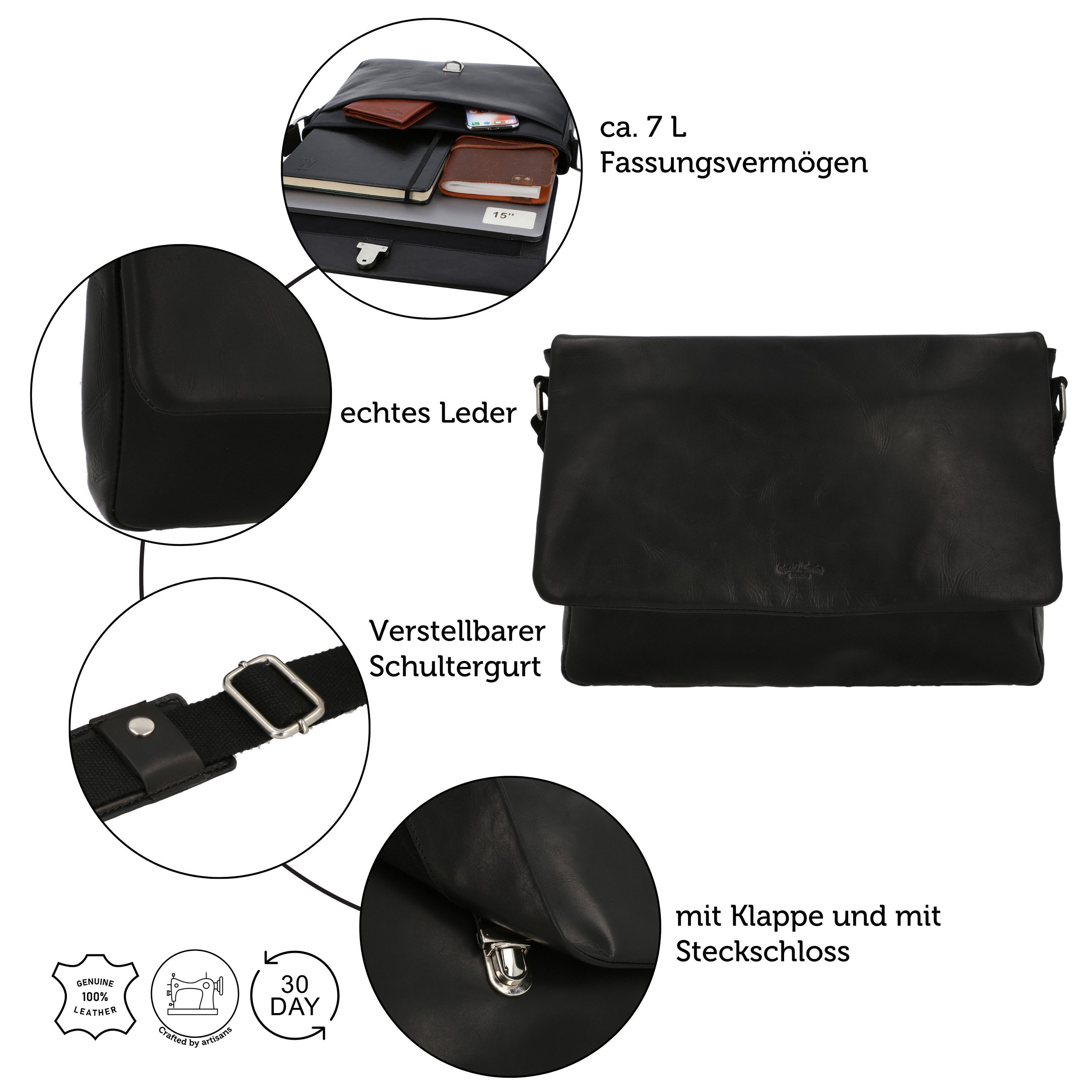 Gusti Leder Aktentasche Gusti Leder Aktentasche Theodore (1-tlg)