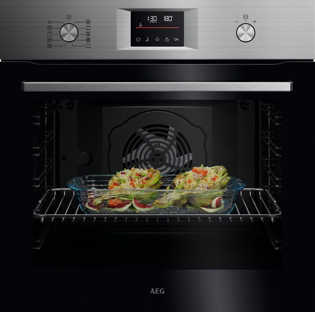AEG Backofen SurroundCook® Pyrolyse in Edelstahl mit Antifingerprint OU5PB40SM