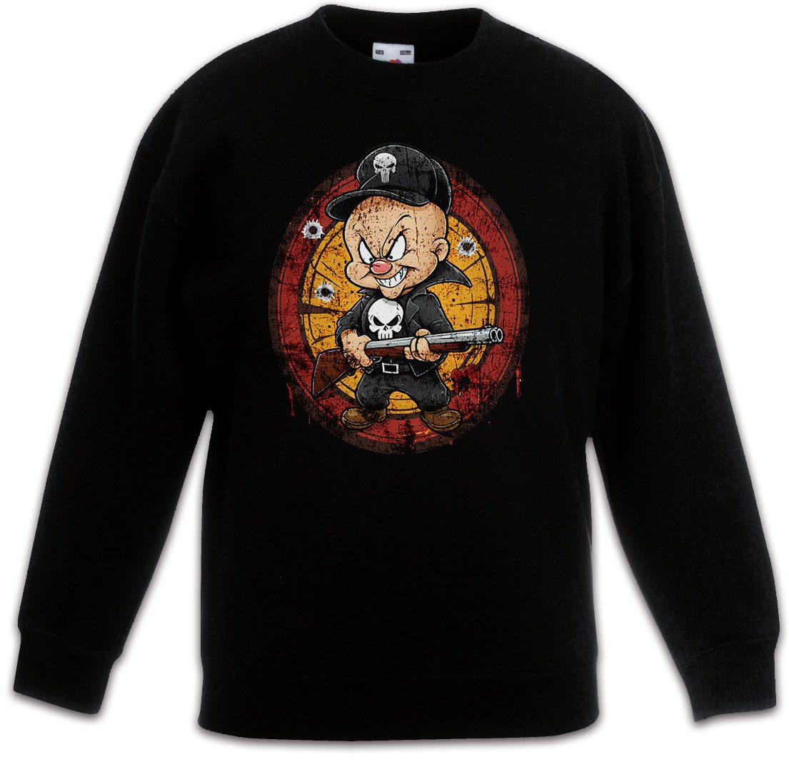 Sweatshirt Vigilante Fud Kinderpullover Skull Logo Toon Cartoon Comic Elmer