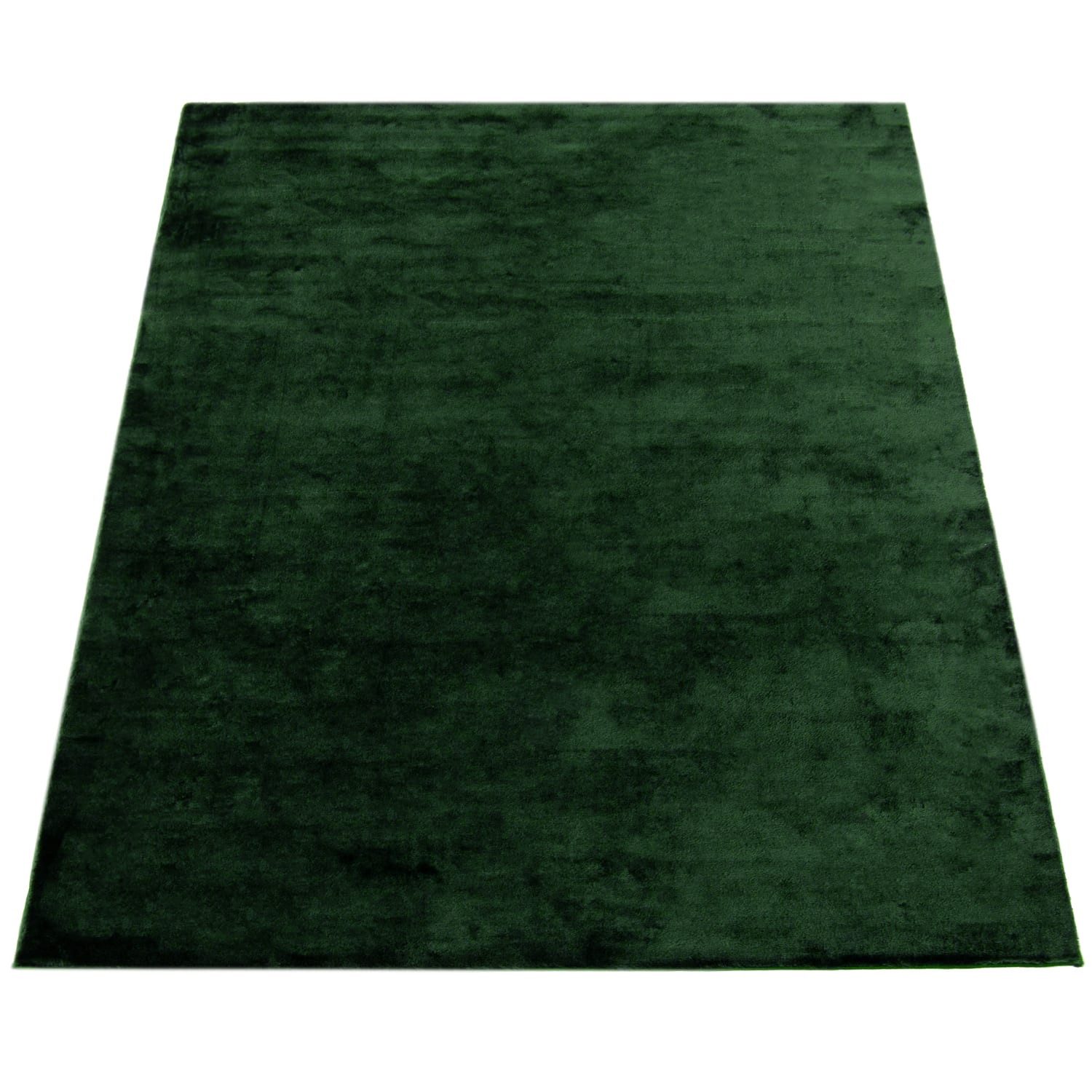 KADIMA DESIGN Teppich waschbar Unifarben Wohnzimmer schmutzabweisend Teppich Kurzflor, Quadrat, Höhe: 14 mm, Florhöhe: 10 mm, 100% Polyester, Quadrat, 200Scm, Grün
