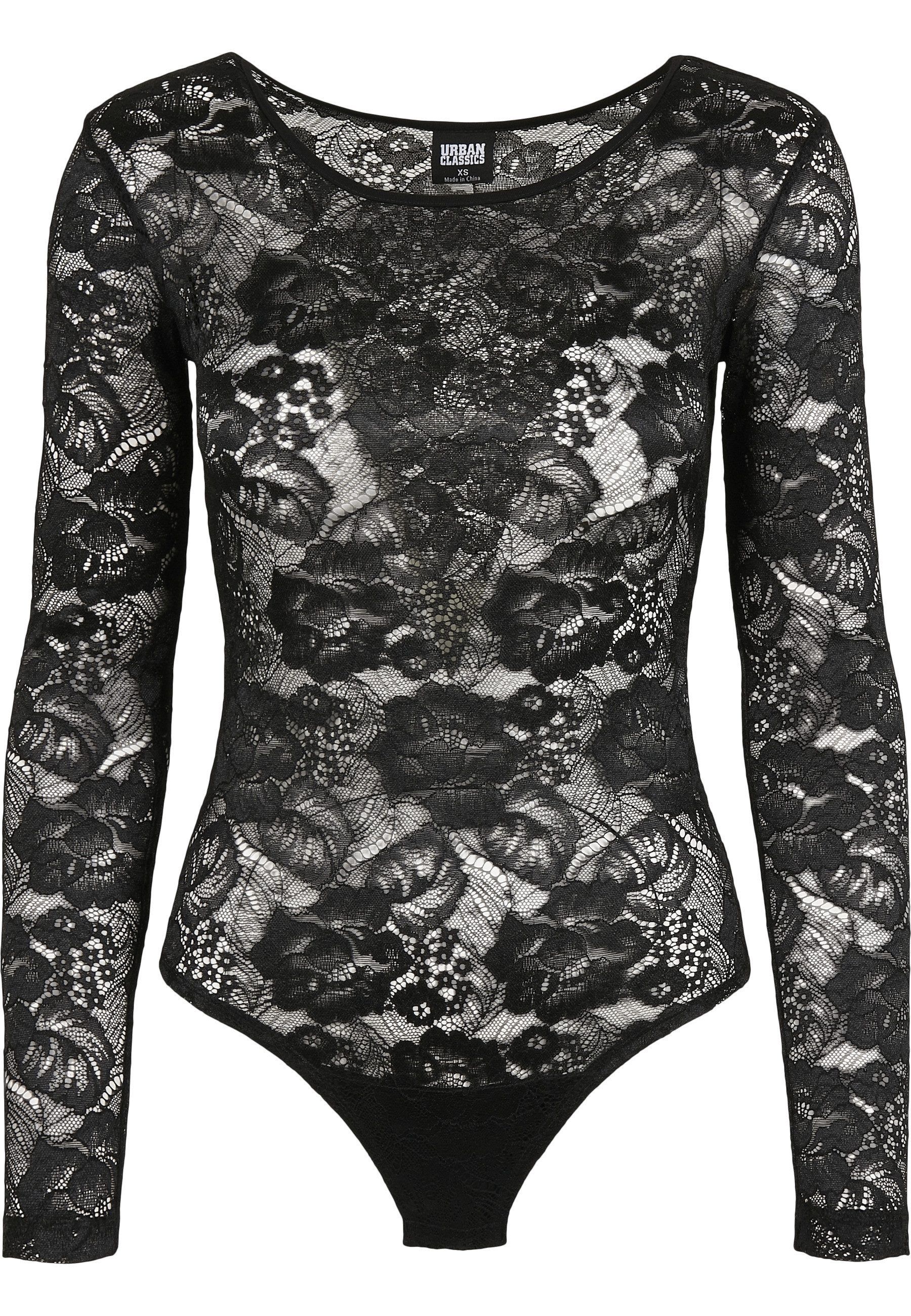 URBAN CLASSICS Body Urban Classics Damen Ladies Lace Longsleeve Body