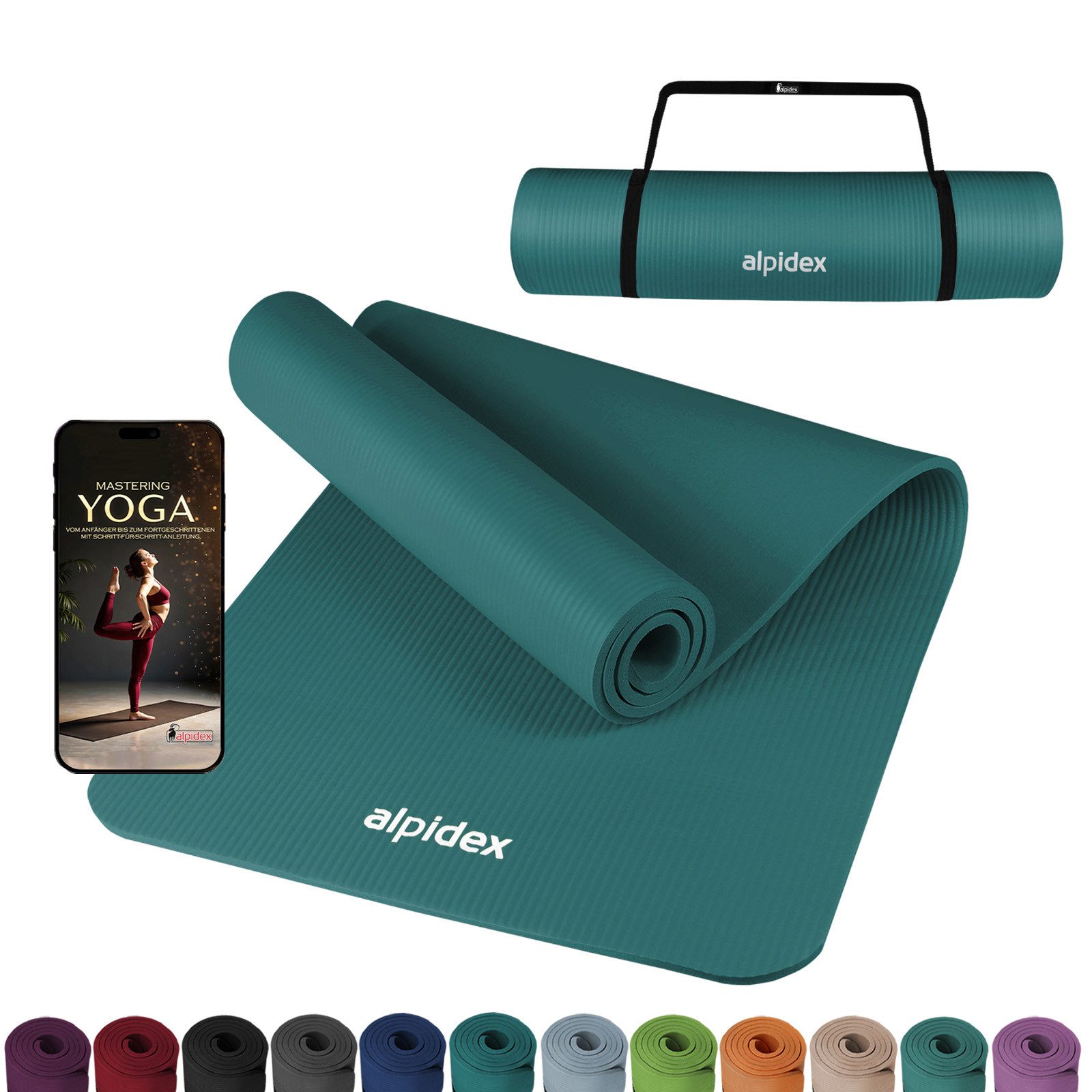 ALPIDEX Yogamatte ALPIDEX Yogamatte 183 x 60 x 0.8 cm