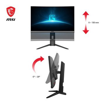 MSI G24C6P E2 Curved-Gaming-LED-Monitor (59,9 cm/24 ", 1920 x 1080 px, Full HD, 1 ms Reaktionszeit, 180 Hz, VA LED, höhenverstellbar, 3 Jahre Herstellergarantie)