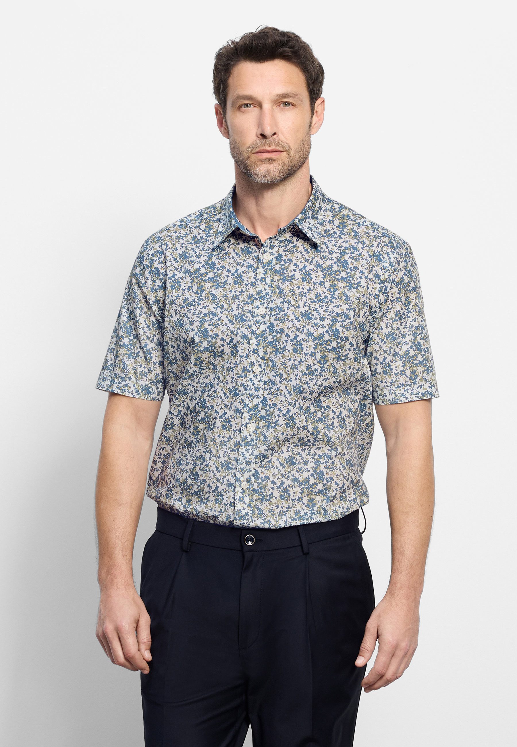OLYMP Kurzarmhemd OLYMP Casual, Regular Fit, Kent
