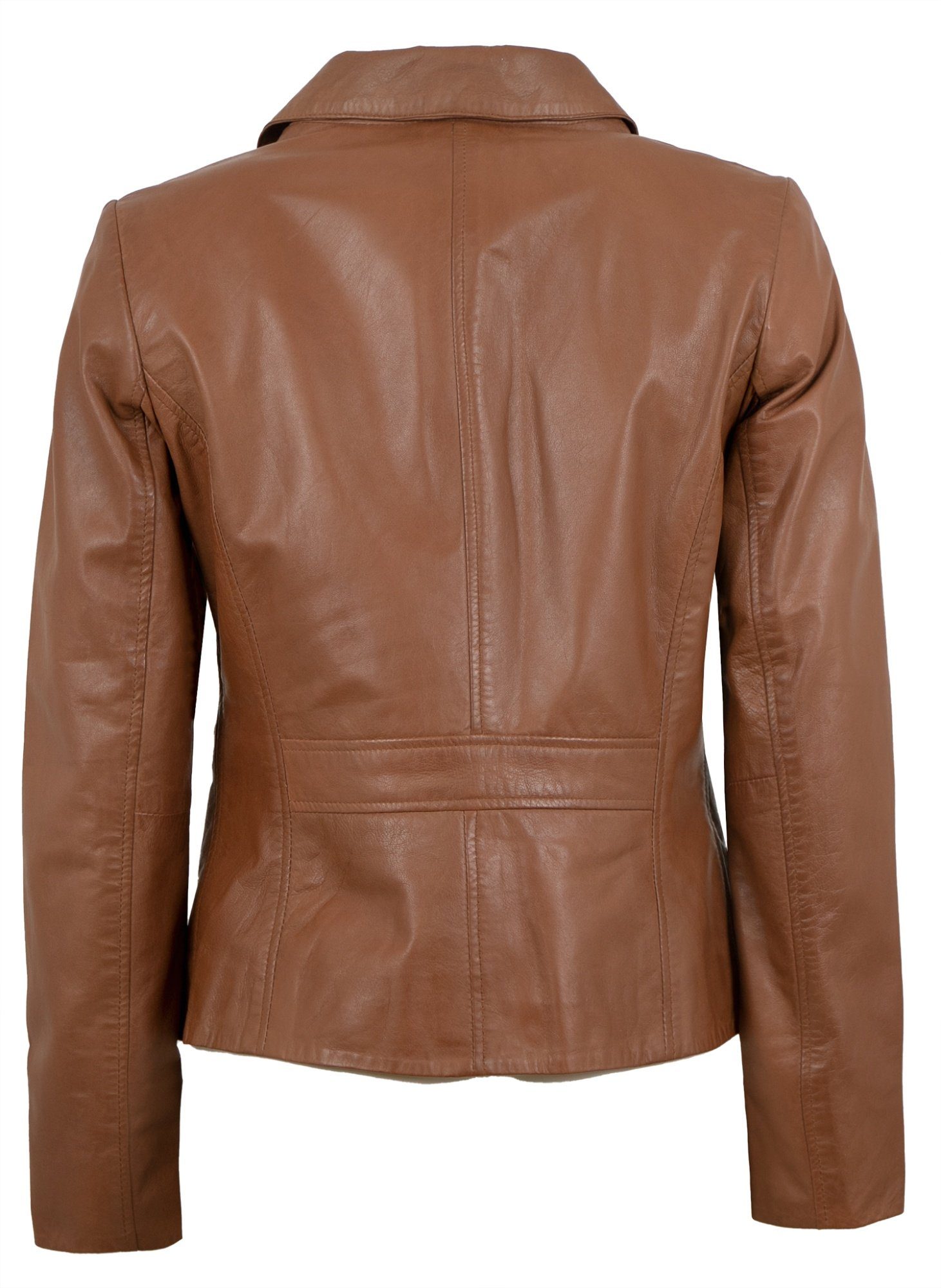 Lammnappa Damen Maddox Inka Blazer Echtleder whisky Lederjacke Lederjacke