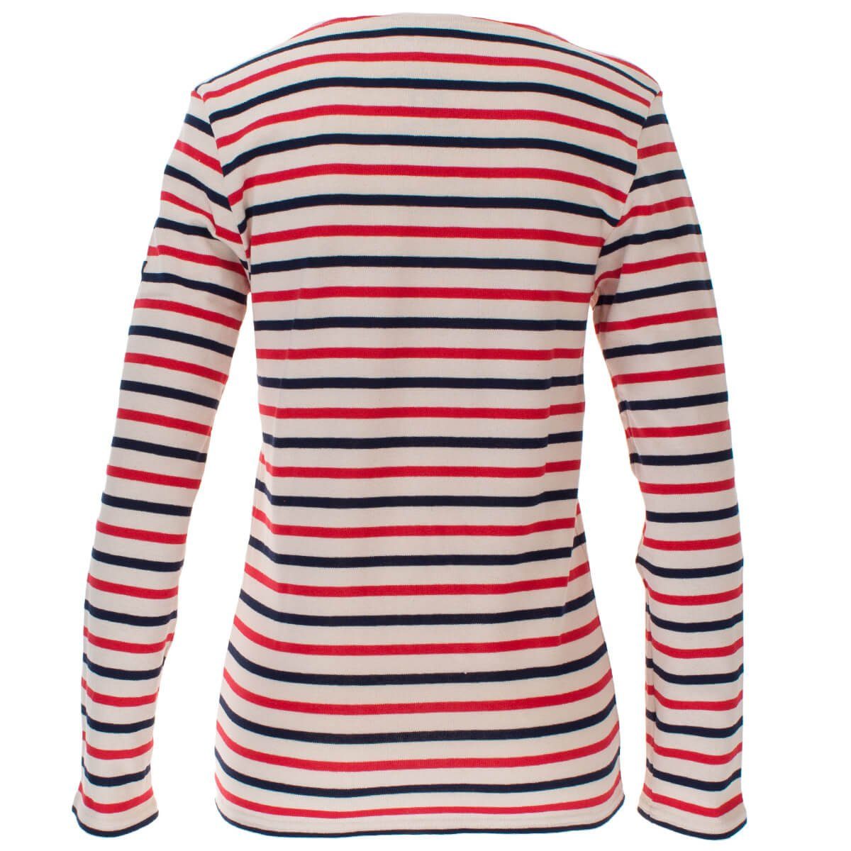 Saint James T-Shirt 3816 Streifenshirt Meridien Modern Tricolor mit Rundhals aus Baumwolle