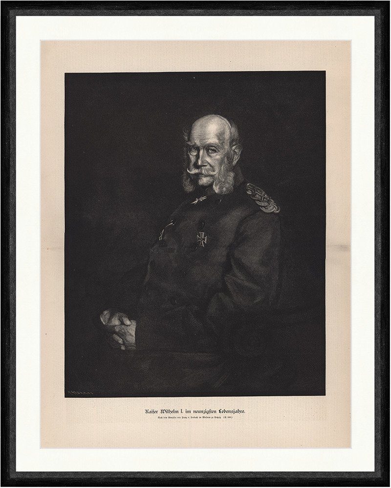 Kunstdruck Kaiser Wilhelm I. im neunzigsten Lebensjahre Deutsches Reich Faksimile, (1 St)