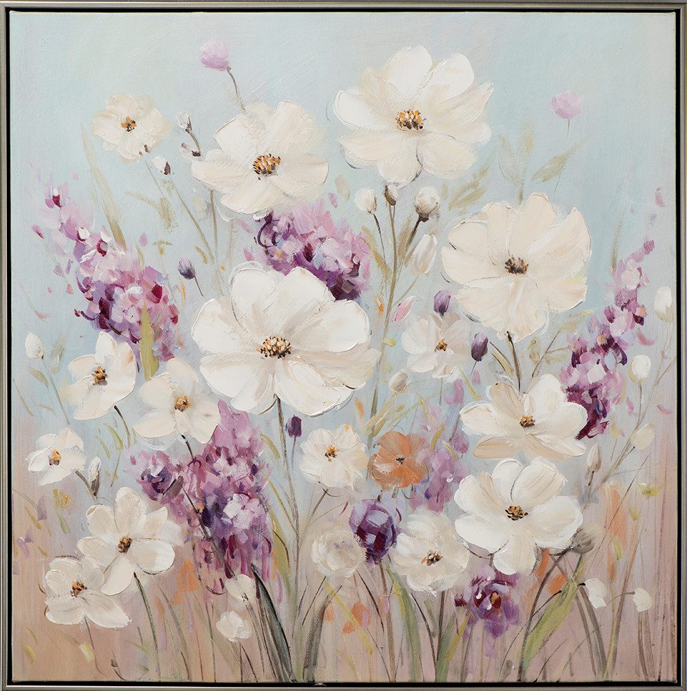 ArtUniverse Gemälde Sommerblumen I 72,5 x 72,5 cm, Naturmotiv