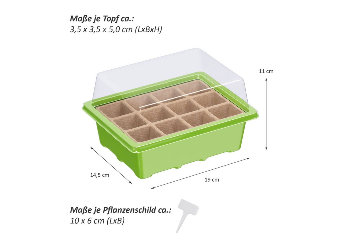 Thumbnail - Wellgro Gewächshaus Mini Gewächshaus - für bis zu 36 Pflanzen