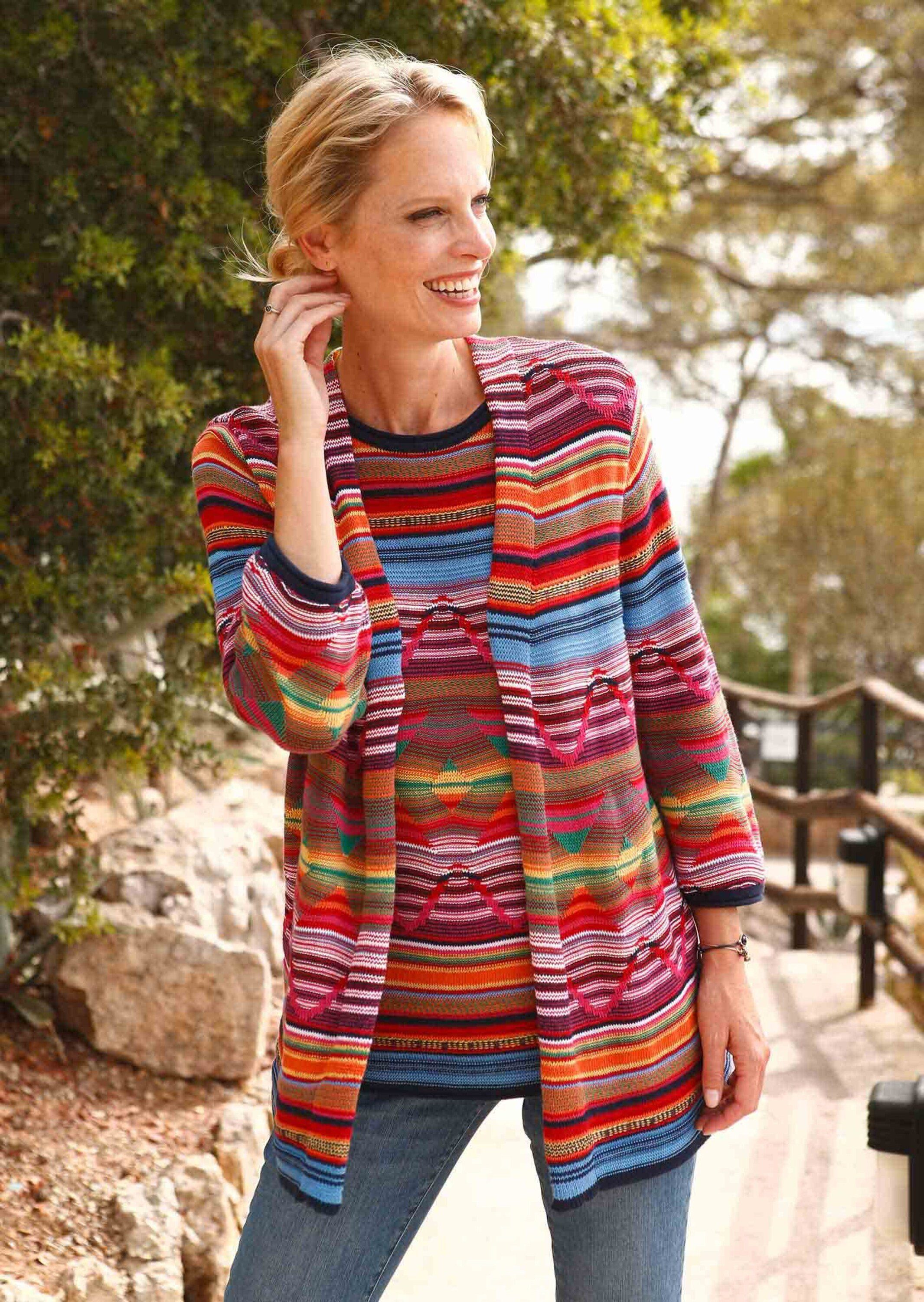 GOLDNER Strickjacke Kurzgröße: günstig online kaufen
