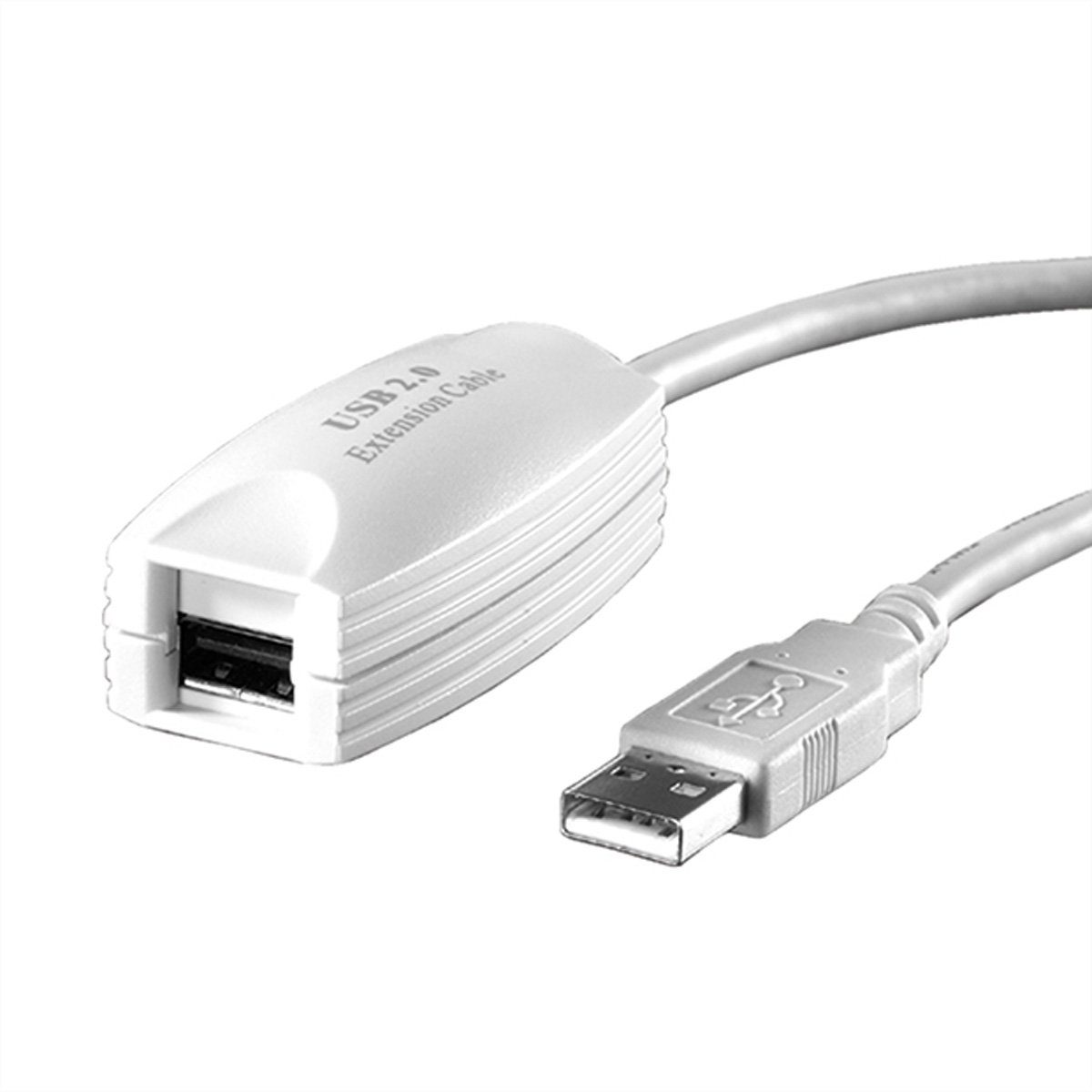VALUE USB 2.0 Verlängerung Computer-Adapter USB 2.0 Typ A Männlich (Stecker) zu USB 2.0 Typ A Weiblich (Buchse), 500.0 cm