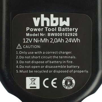 vhbw Ersatz für Roller 571513, 571510 für Akku NiMH 2000 mAh (12 V)