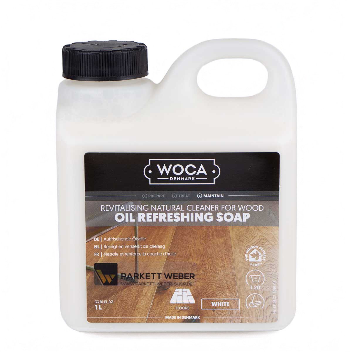 WOCA Woca Oil Refreshing Soap Weiß - 1 Liter Parkettreiniger