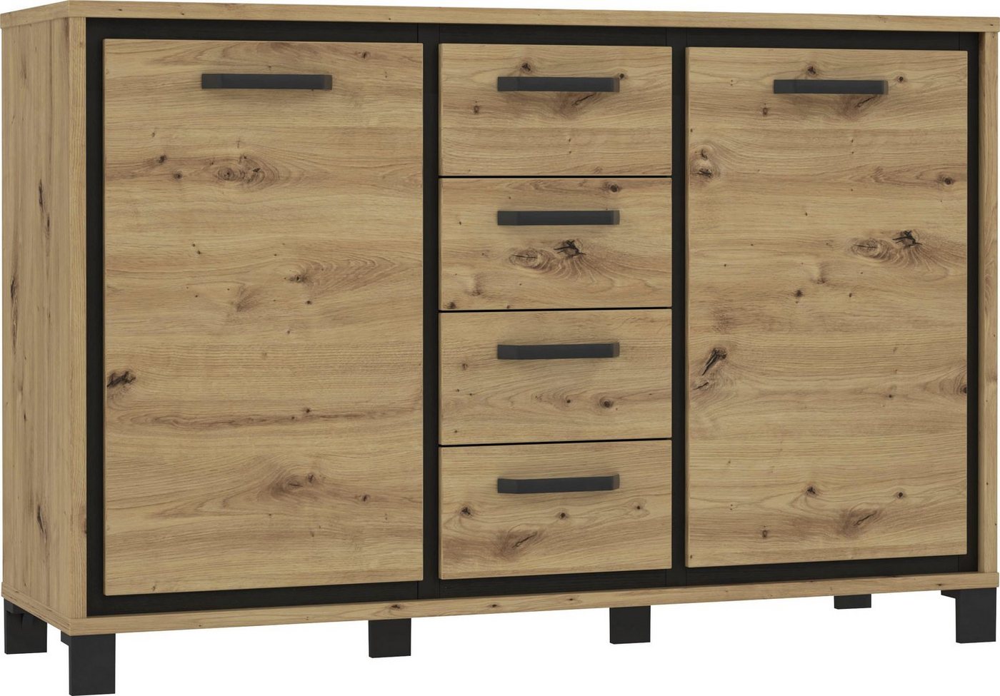 FORTE Sideboard Trondheim, Breite 138 cm