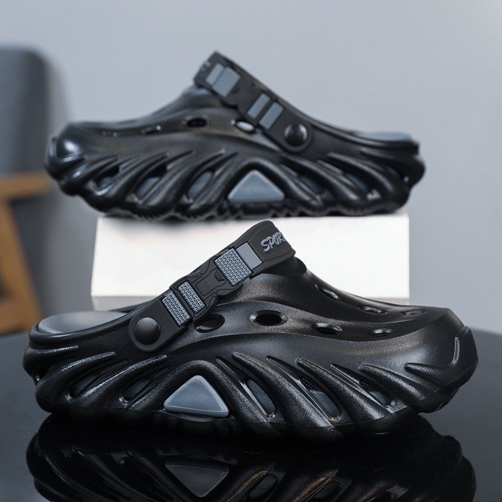 HUSK'SWARE Atmungsaktive Gartenpantoletten mit Fersenriemen Clog (Rutschfeste Sohle aus EVA-Material, Einfach zu reinigen) Weiches & flexibles EVA-Material Rutschfeste Sohle