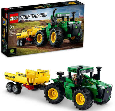 LEGO® Konstruktionsspielsteine John Deere 9620R 4WD Tractor (42136), LEGO® Technic, (390 St), Made in Europe