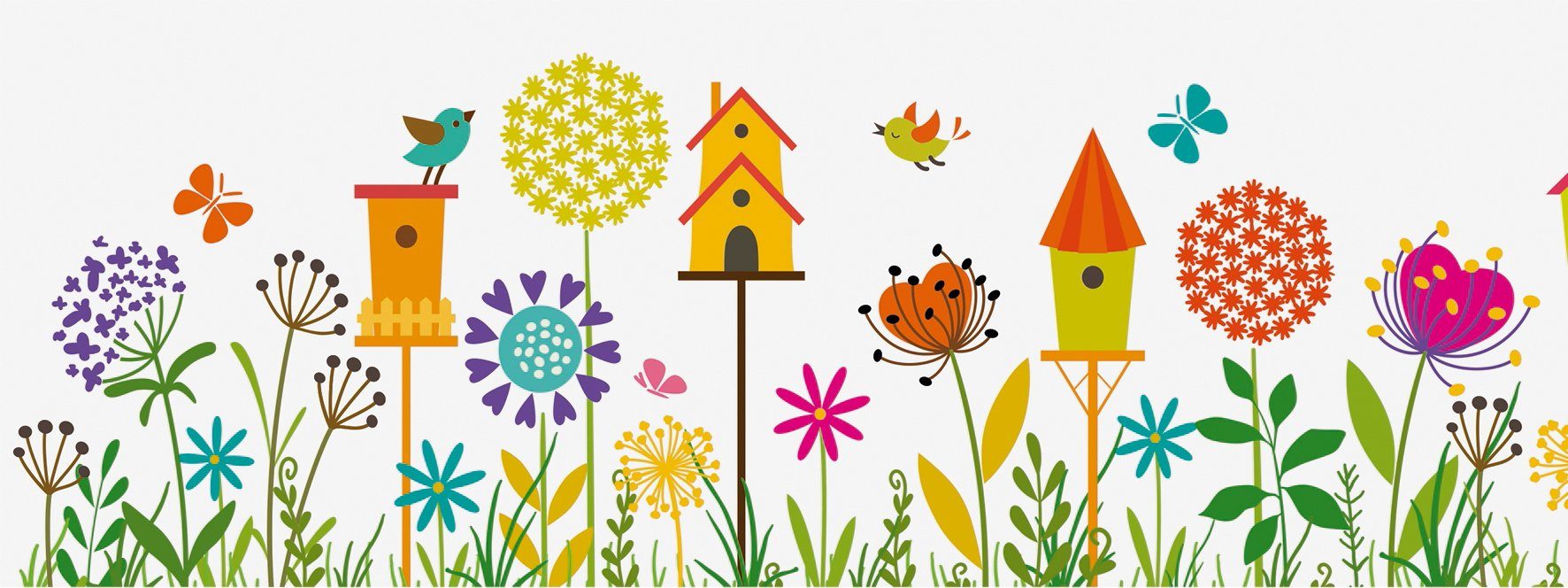 Heyda Fenstersticker Frühlingswiese, 2 m lang günstig online kaufen