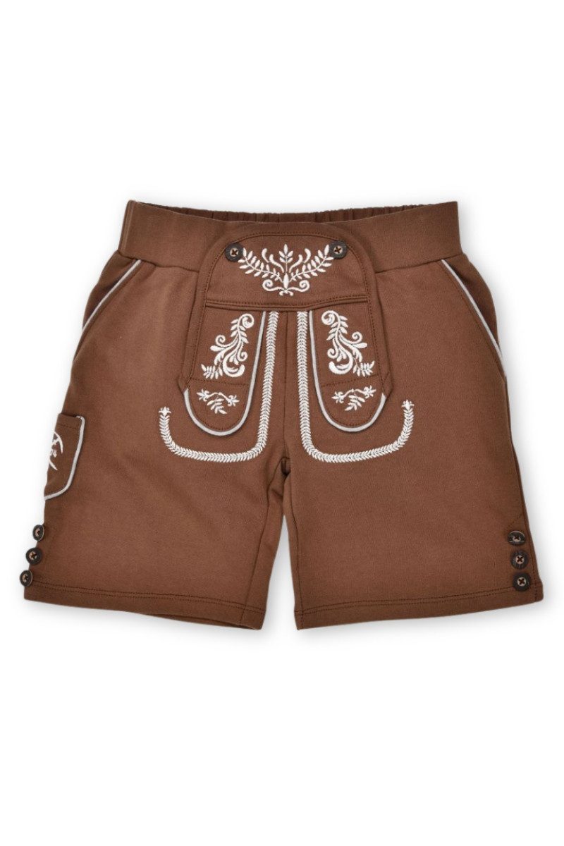 BONDI Lederhose Trachtenhose Kinder - ALPENROCKER- hellbraun