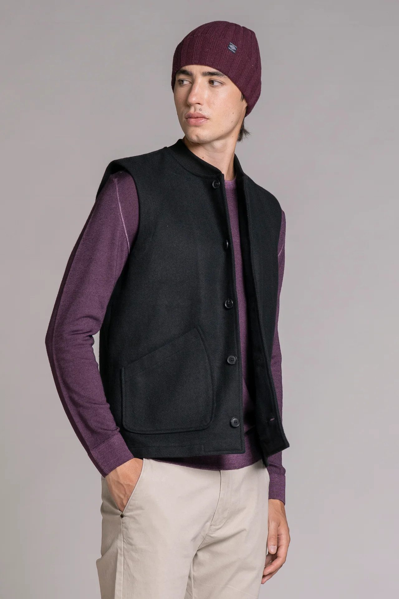 IMPURE Strickweste MARSH GILET MIXED WOOL - Weste - Woll-Mix-Weste