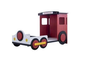 Möbel-Lux Jugendzimmer-Set Express, (Komplett-Set, 5-St., Kinderbett, Nachttisch, Kleiderschrank, Schreibtisch, Kommode), Eisenbahn-Design