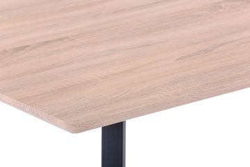 dynamic24 Esstisch, Tisch 140x80 cm Holz natur