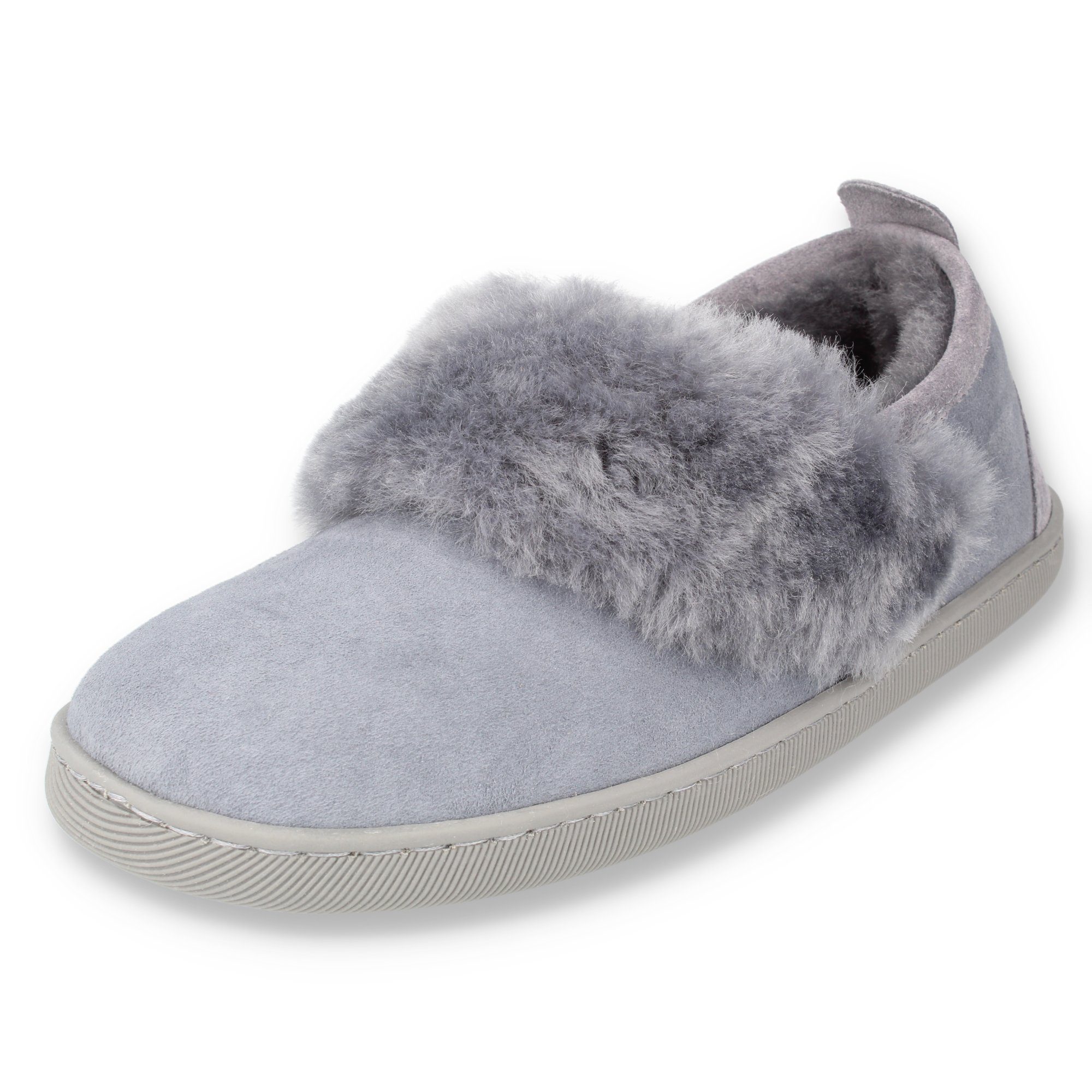 Vanuba CORMO Damen Hausschuh Echtleder Hüttenschuhe/Winter-Hausschuhe/Gefüttert