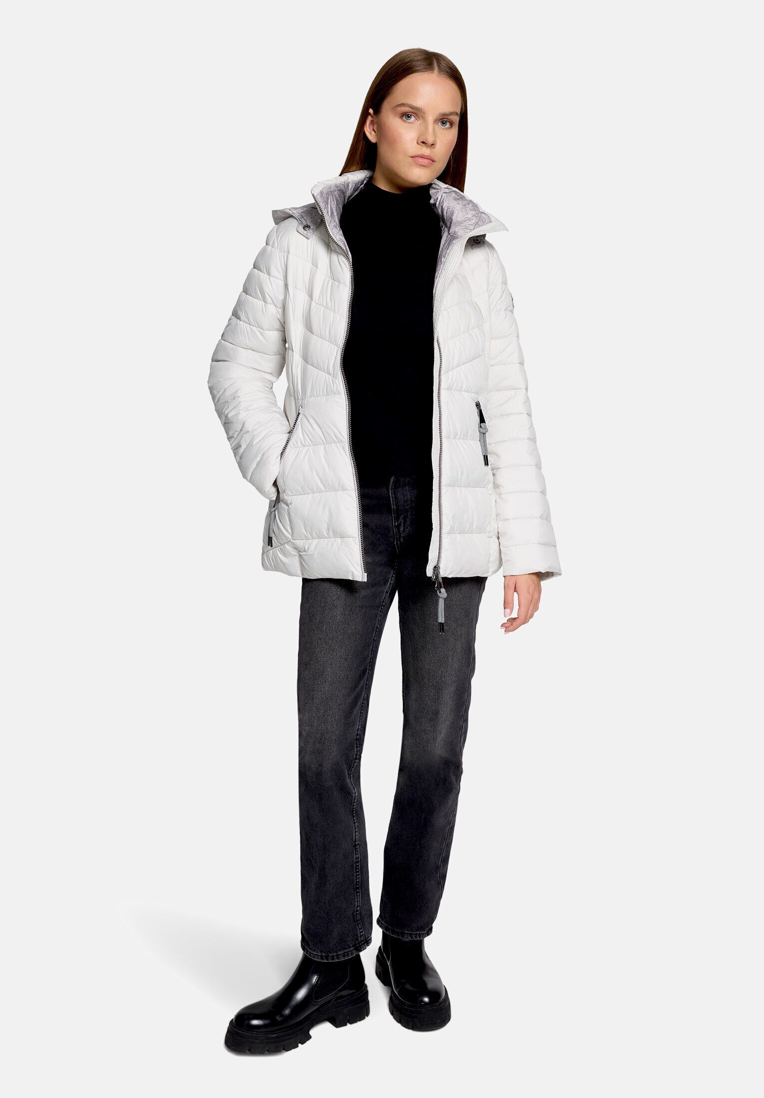 Betty Barclay Steppjacke Damen mit abnehmbarer Kapuze