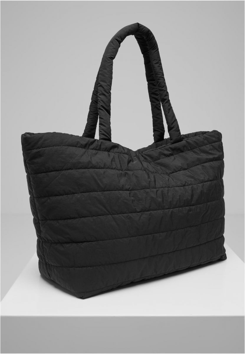 URBAN CLASSICS Einkaufsshopper Padded Tote Bag Damen Shopper Tasche – Bild 3 von 4