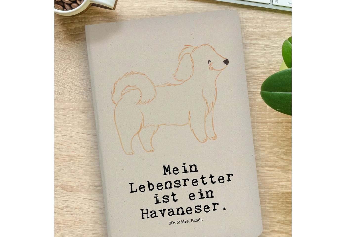 Thumbnail - Mr. & Mrs. Panda Notizbuch Havaneser Lebensretter - Transparent - Geschenk, Bichon Havanais, DIN Mr. & Mrs. Panda, Kreat...