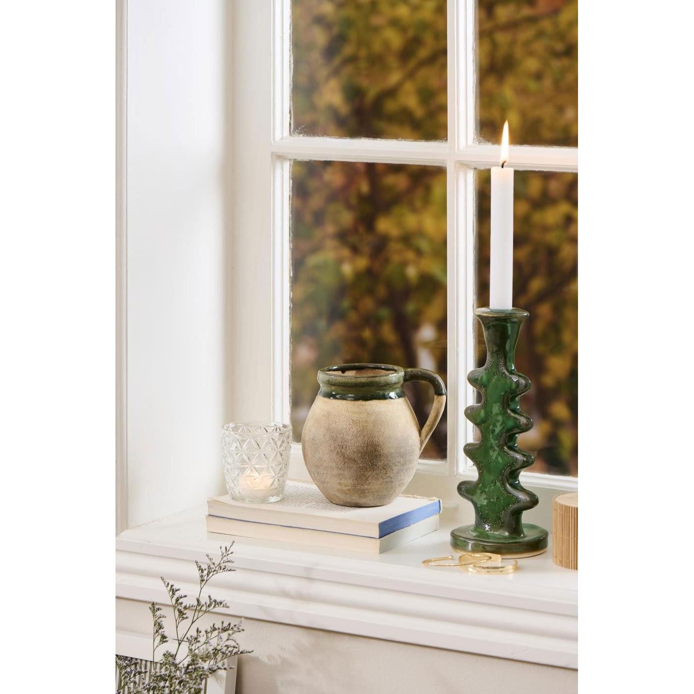 Ib Laursen Kerzenhalter Ib Laursen Teelichthalter Votivkerzenhalter Gemustert Glas