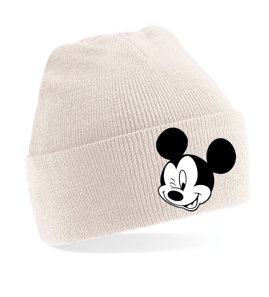 Beanie Unisex Erwachsenen Mütze Mickey Zwinker Minnie