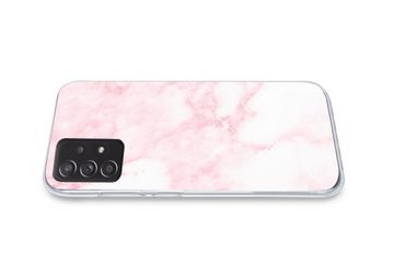 MuchoWow Handyhülle Marmor - Weiß - Rosa - Chic - Marmoroptik, Handyhülle Telefonhülle Samsung Galaxy A33