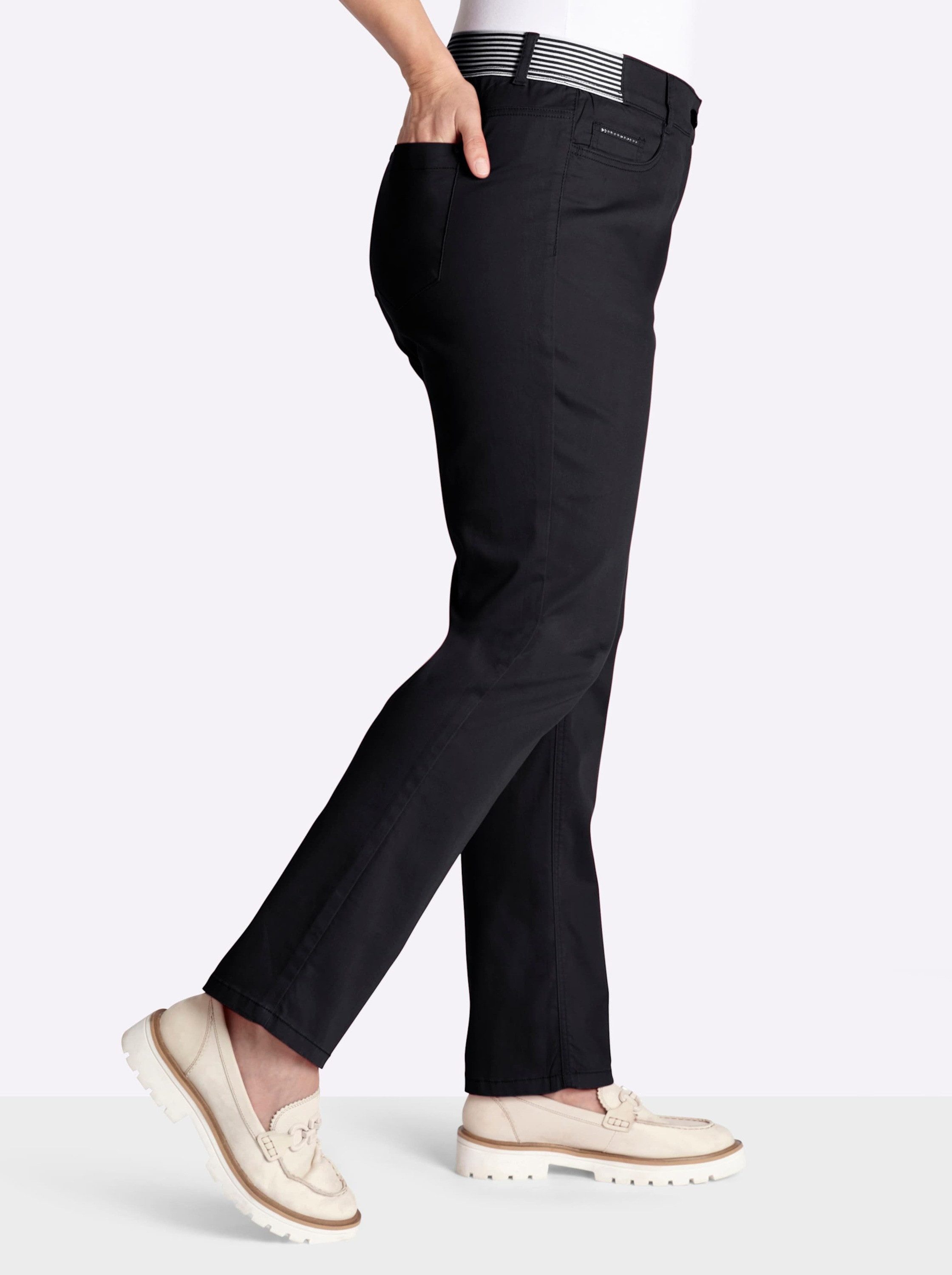Sheego Jerseyhose Hose lang normal