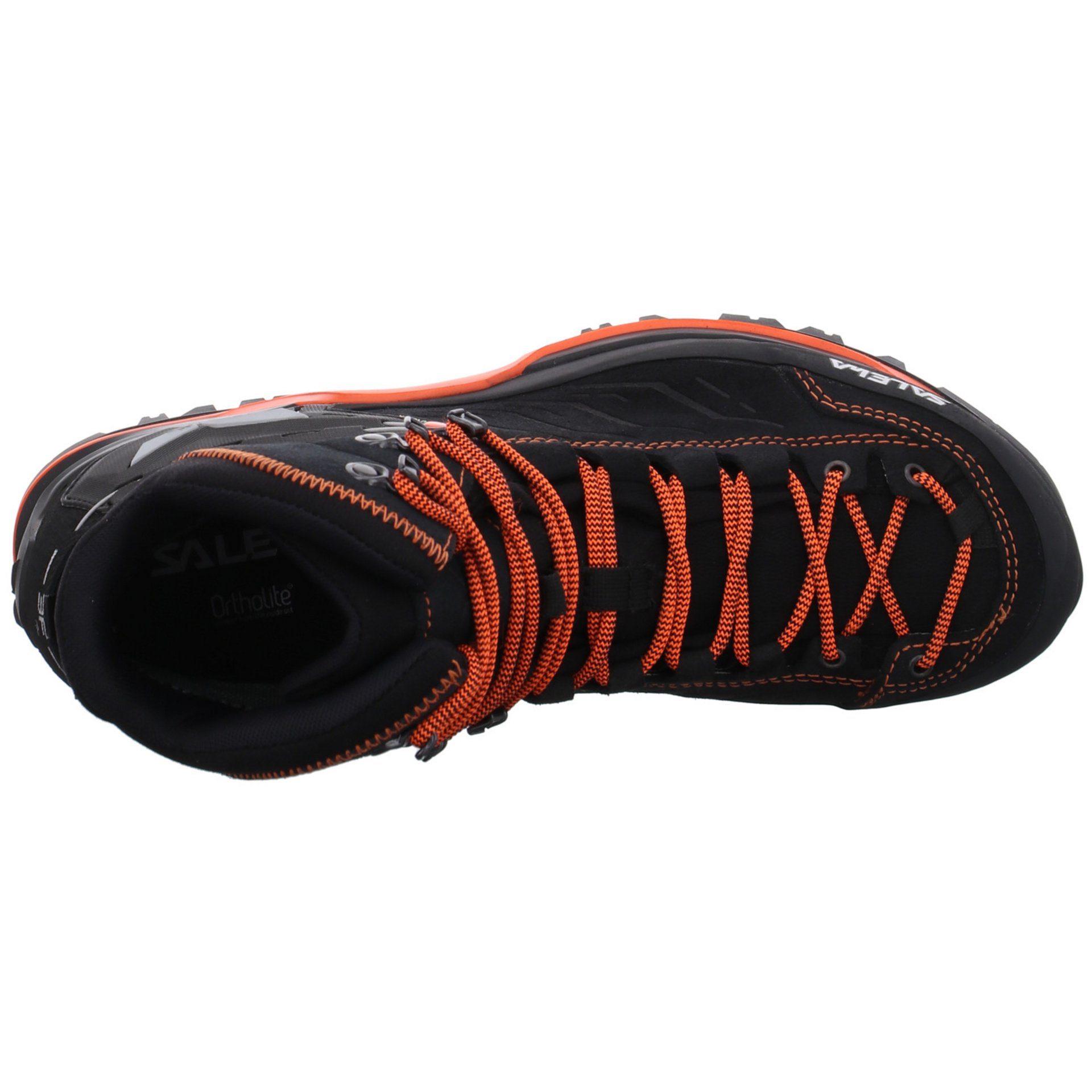 Salewa Herren Outdoor Schuhe ORANGE Leder-/Textilkombination Outdoorschuh ASPHALT/FLUO