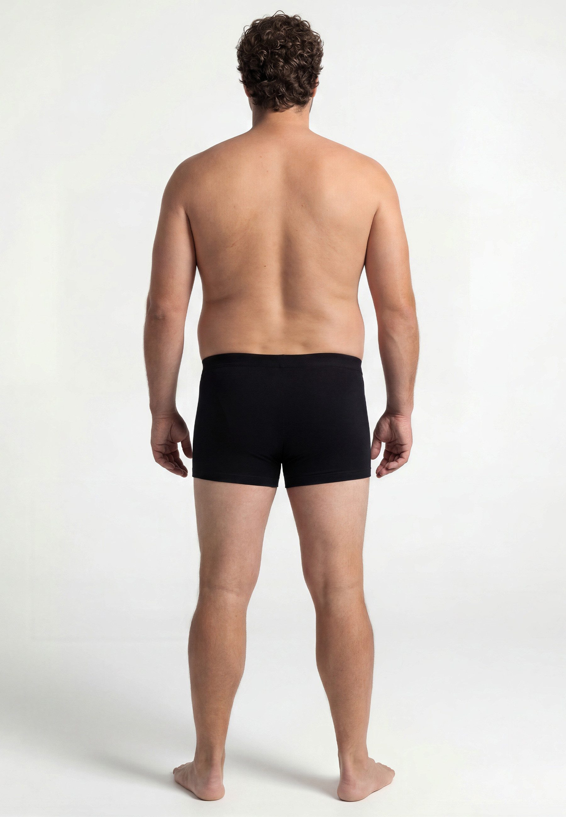 CECEBA Boxershorts CECEBA Herren Pants schwarz uni 2er Pack (2-St) – Bild 3 von 4