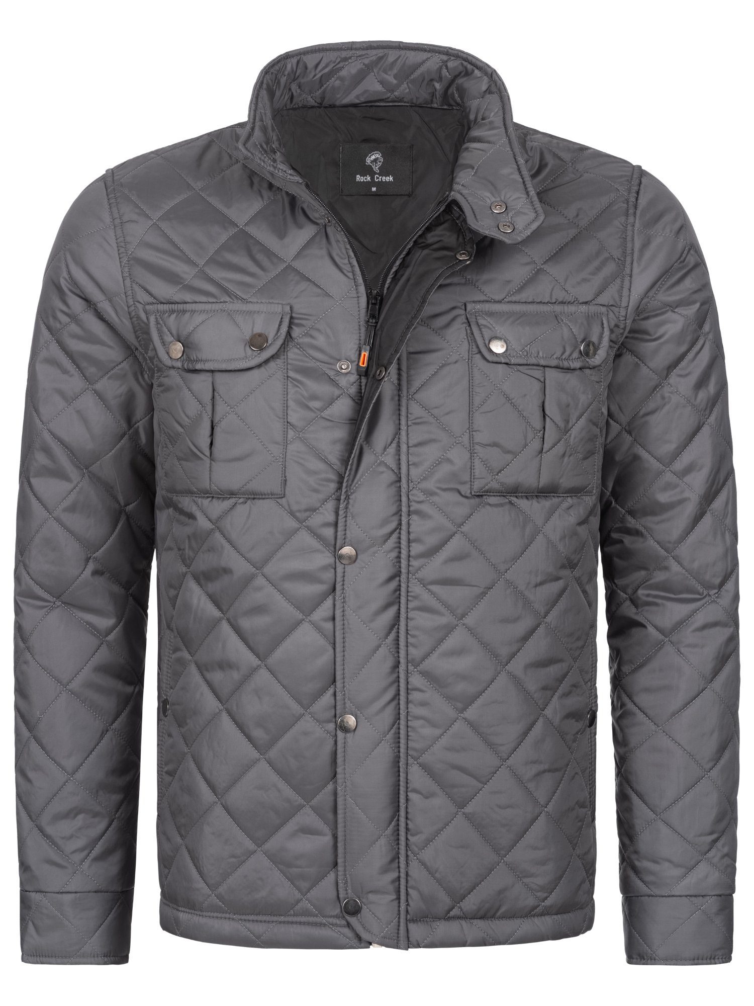 Rock Creek Steppjacke Übergangsjacke Steppjacke Dunkelgrau H-347 Herren