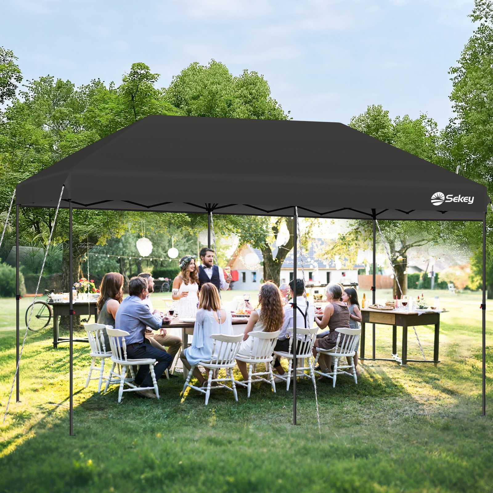 Sekey Faltpavillon Pavillon 3x6 Festzelt Gartenpavillon günstig online kaufen