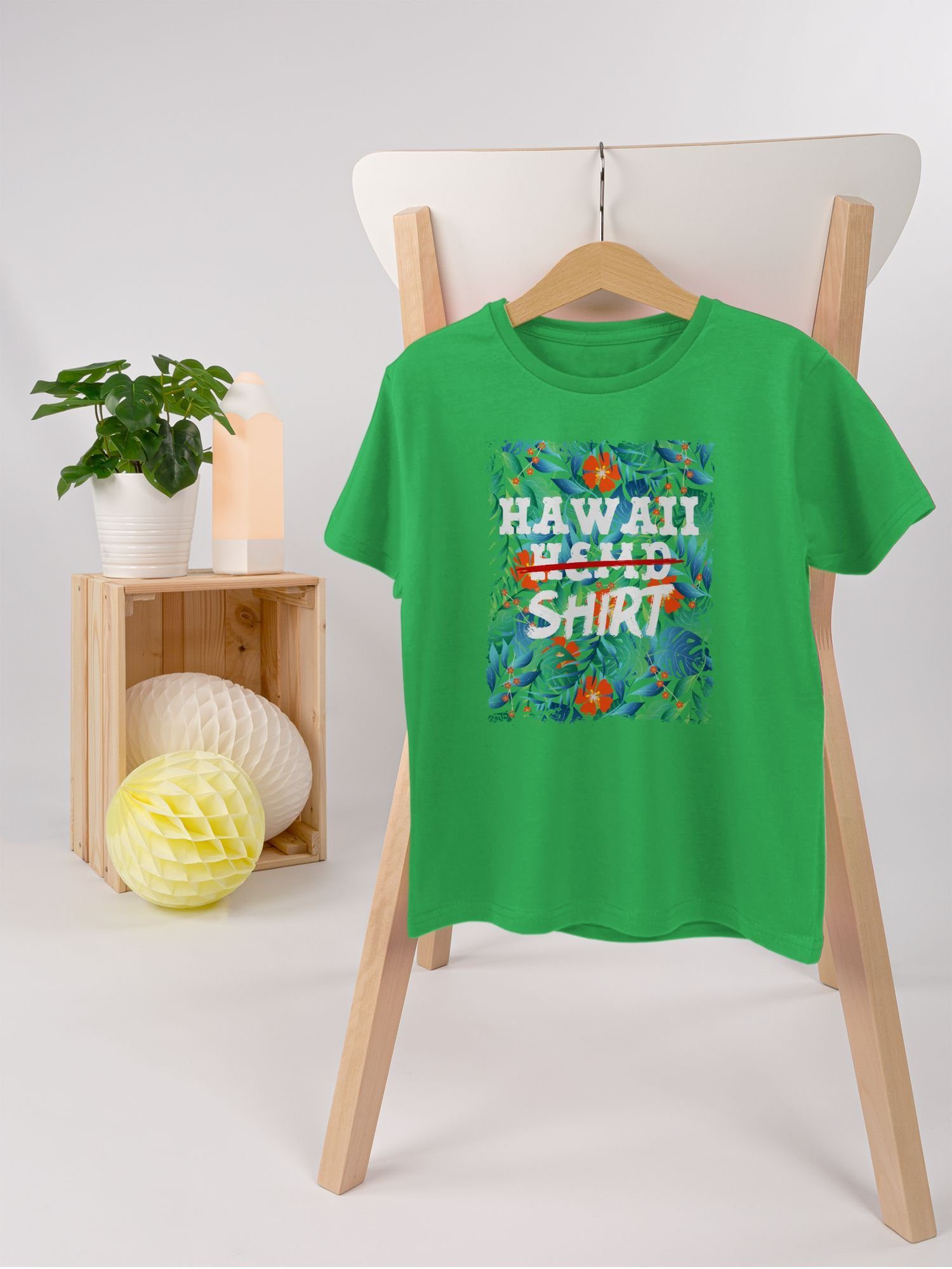 Shirt Fasching Aloha Grün Shirtracer - Party Hawaiian Hawaii Karneval T-Shirt Hemd 1 & Hawaii-Kleidung Karibik