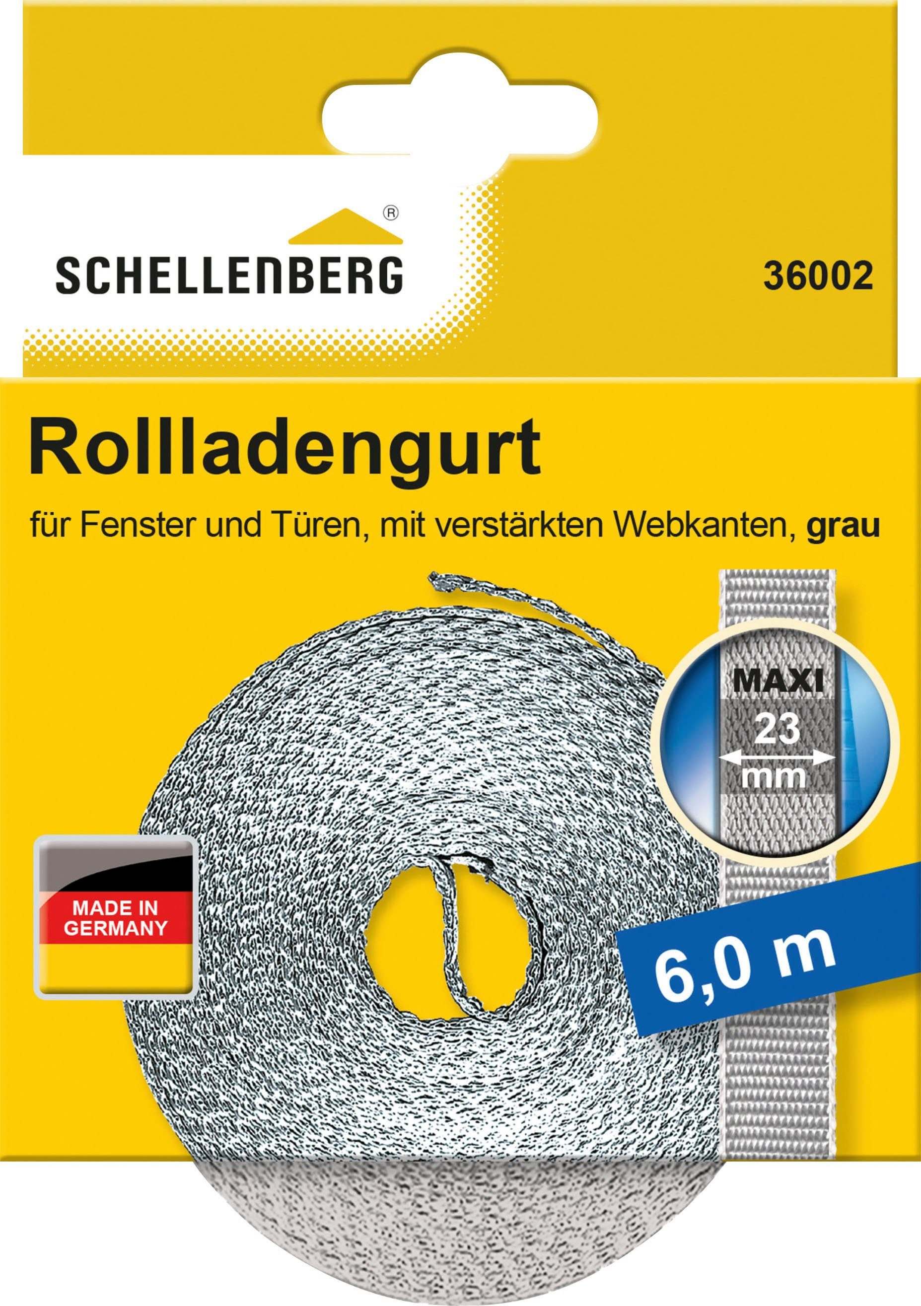 SCHELLENBERG Maxi, 23 mm, 6 m Länge Rollladengurt, Gurtband erhältlich in unterschiedlichen Farben