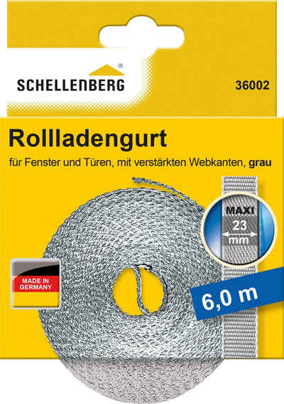 SCHELLENBERG Maxi Rollladengurt, zur Bedienung eines Rolladens mit Gurtwickler, 23 mm, 6 m Länge