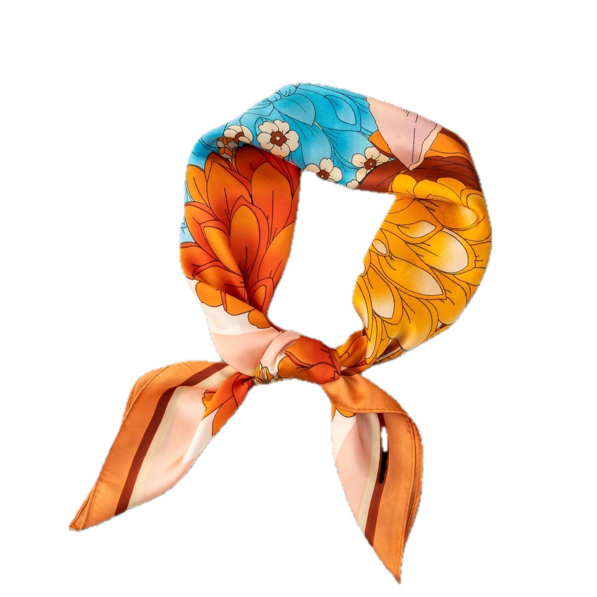 LK Trend & Style Halstuch florales blumiges Modetuch, vielseitig einsetzbar