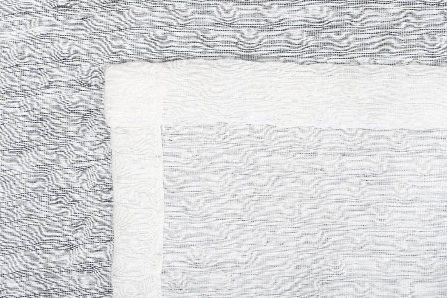Schlaufen Dot, Schlaufenschal Polyester, verdeckte (1 ondeco, Vorhang 100% Weiß moderner St),