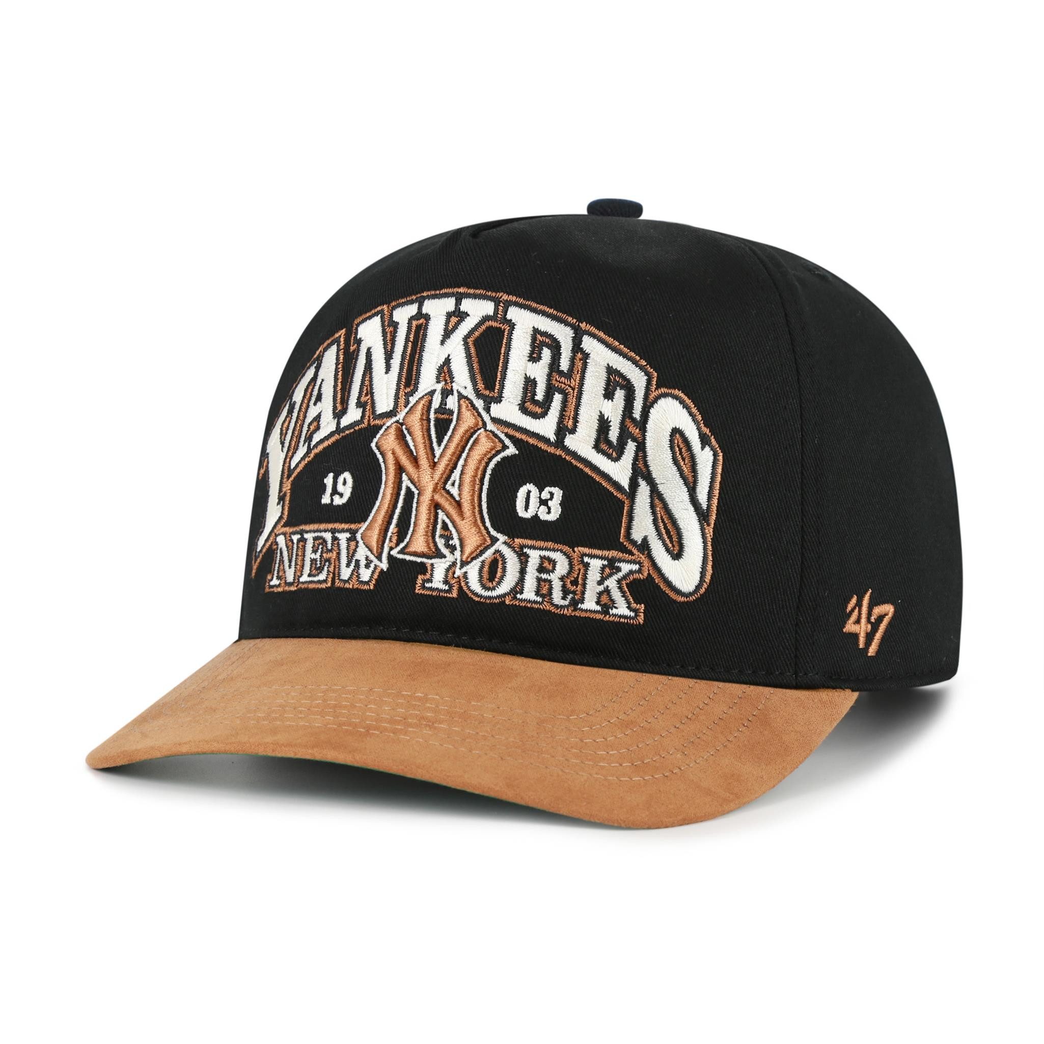 '47 Brand Snapback Cap '47 Brand MLB Cap New York Yankees BRENTWOOD SUEDE '47 HITCH Black (Basecap, Snapback Cap, Basecap)
