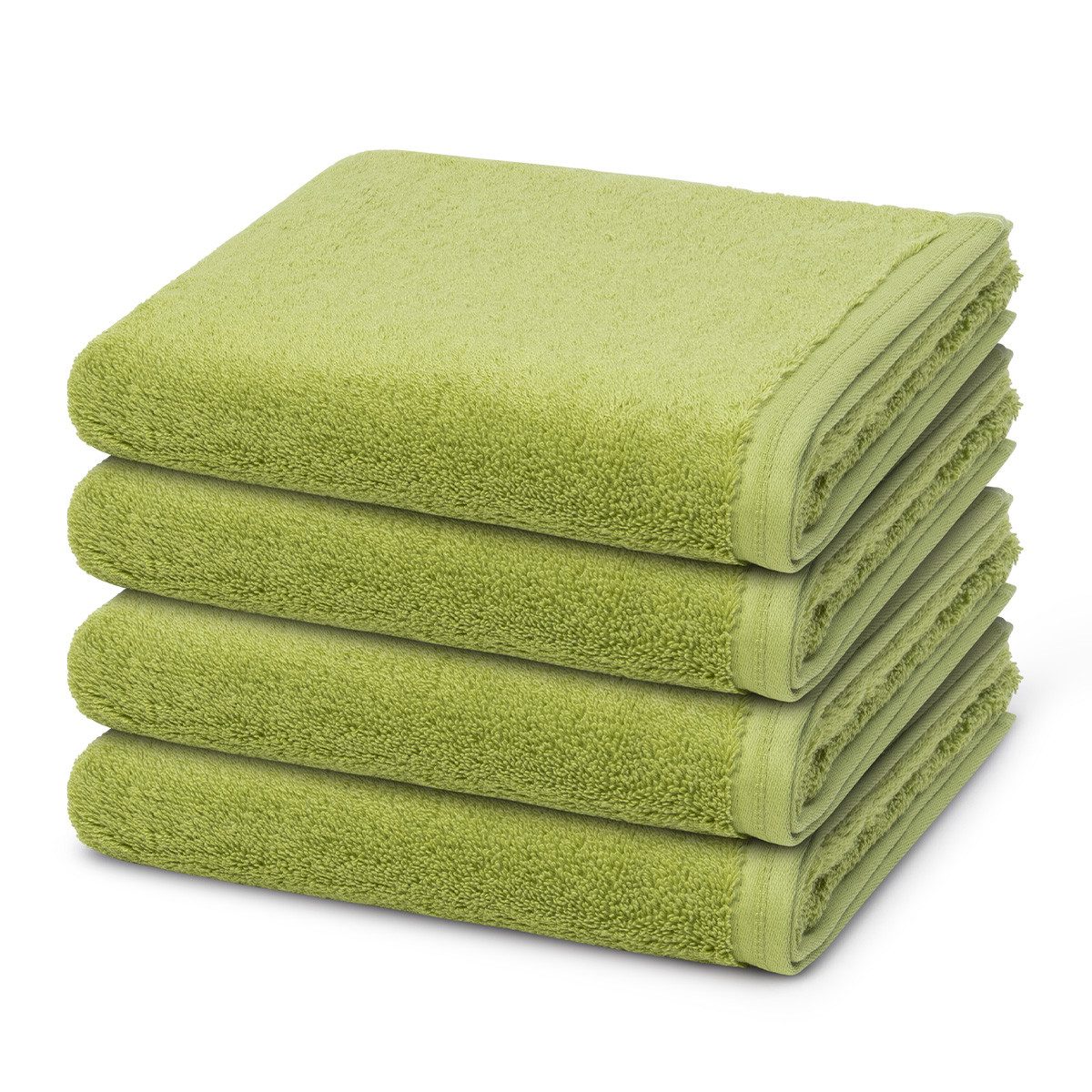Vossen Handtuch Set Vegan Life, Frottee (Spar-Set, 4-St), 4 X Handtuch im Set - Baumwolle - Saugstark