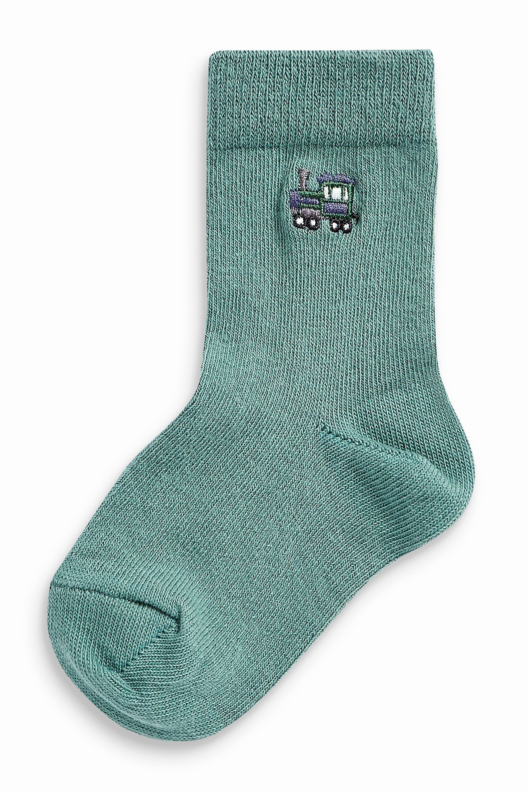 Socken Next Baumwollanteil, mit Character (1-Paar) hohem Kurzsocken 7er-Pack Mineral